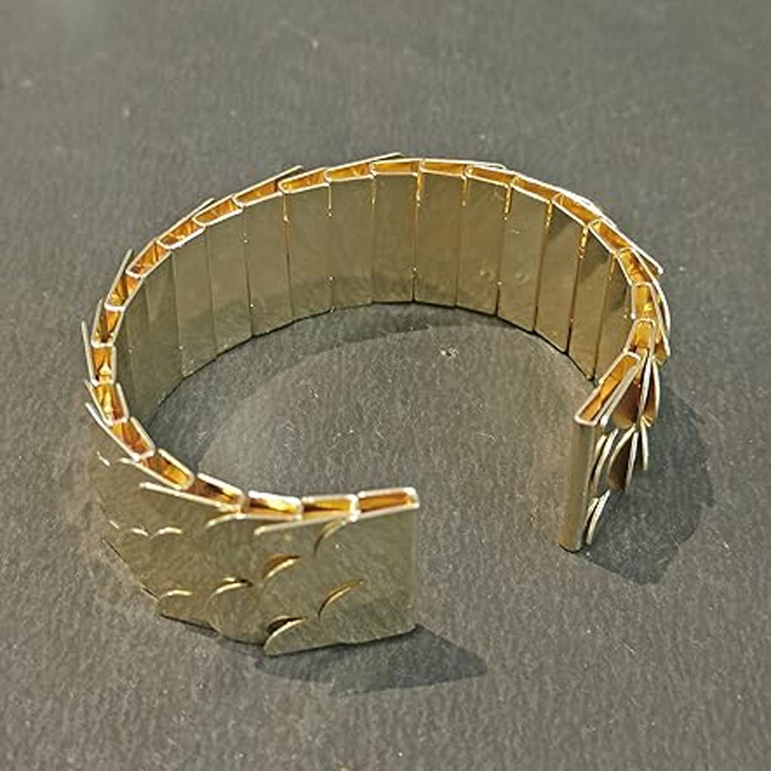 19th July Jewels Stainless Steel Gold-plated Cuff
