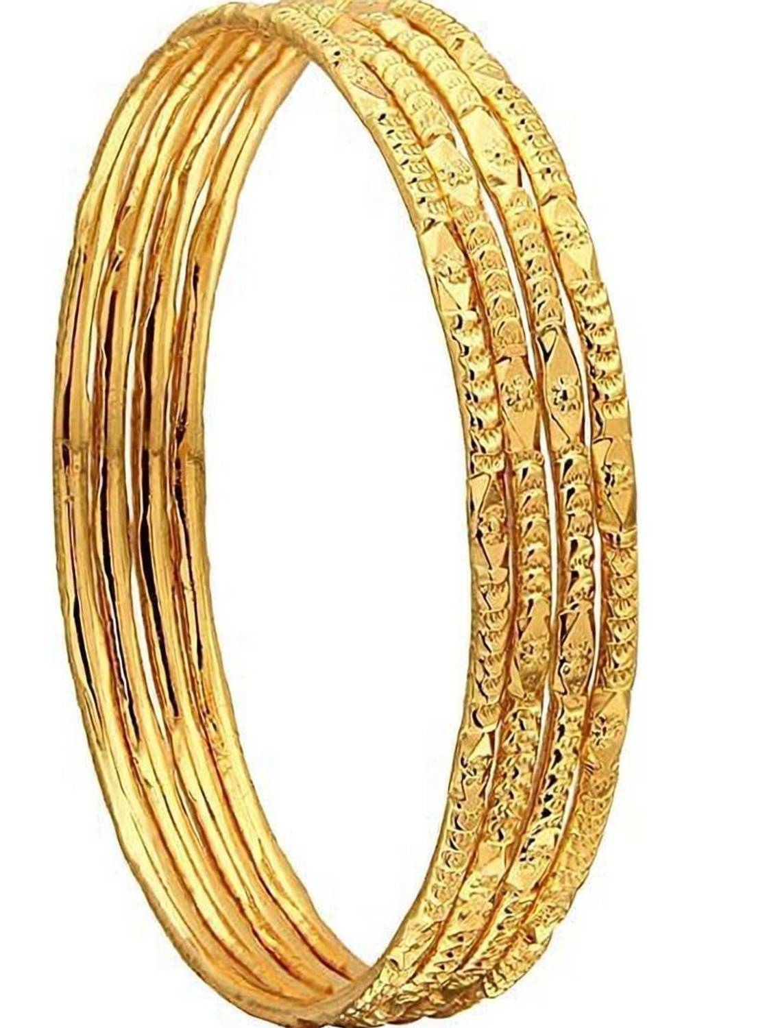 AFJ GOLD Copper Gold-plated Bangle Set