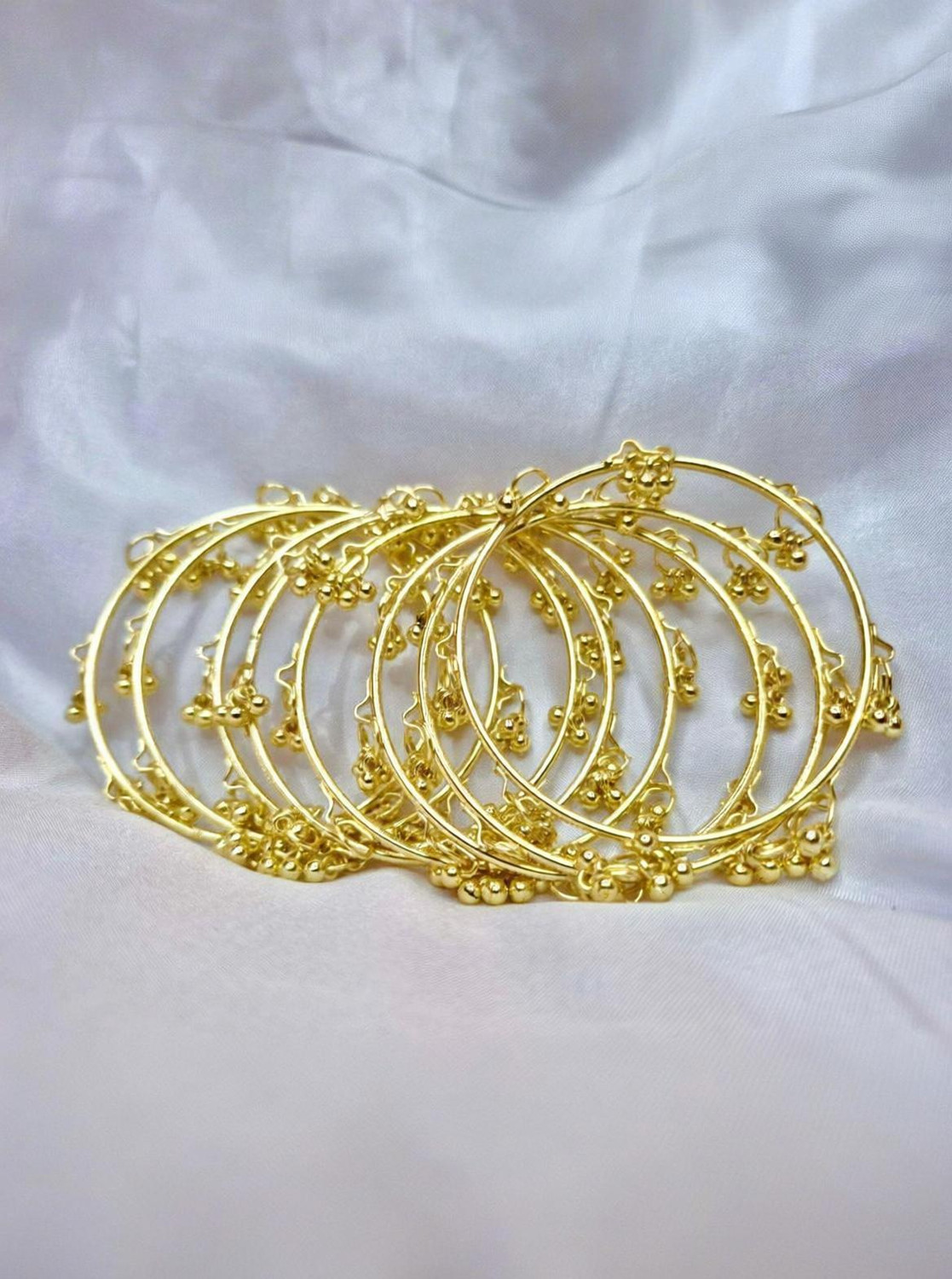 Image of Falconjewels Alloy Gold-plated Bangle Set