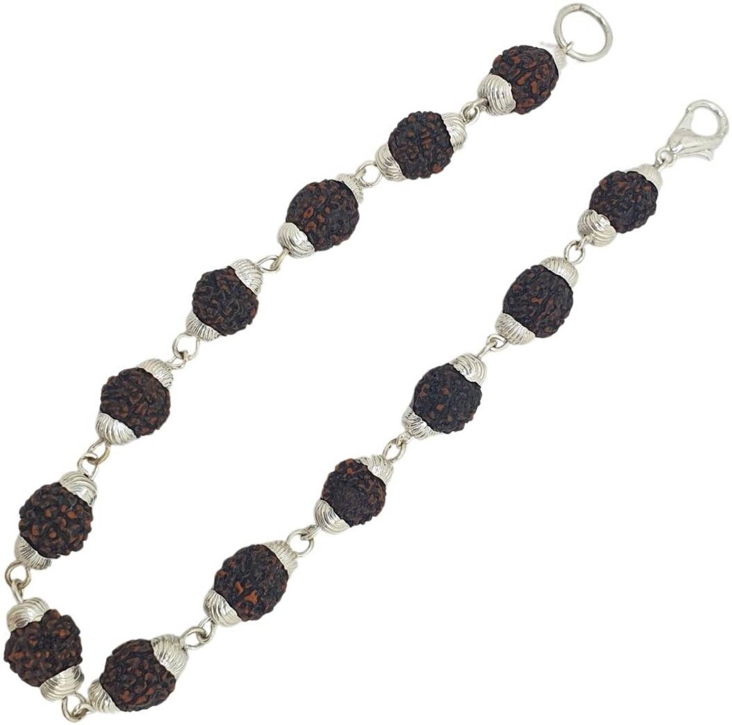 Fine Creation Brass, Alloy Beads Silver Bracelet