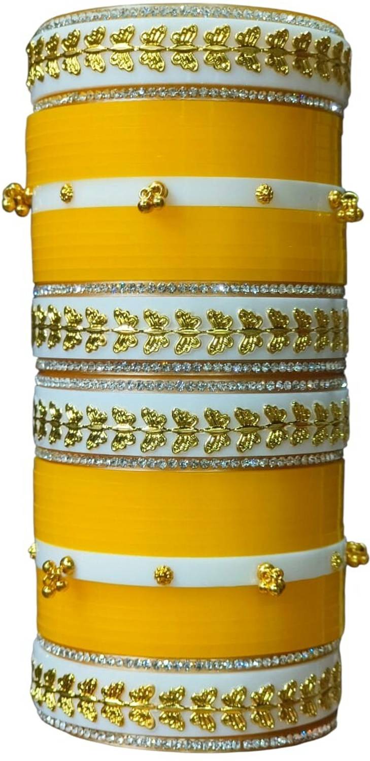 AMCM Plastic Pearl, Rhinestone Bangle Set