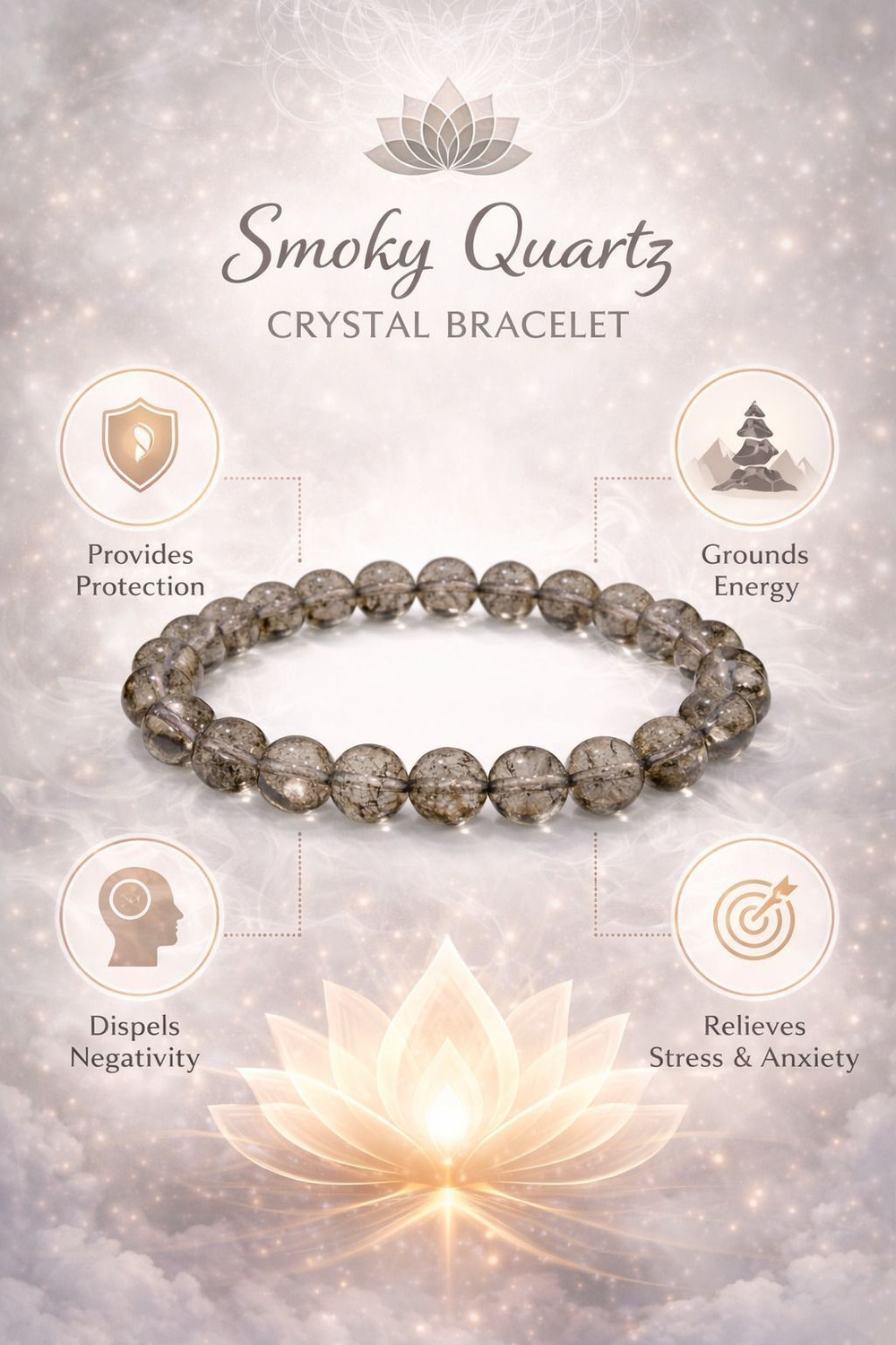 Image of Crystal And shades Crystal Beads, Agate, Crystal, Jade, Quartz Bracelet