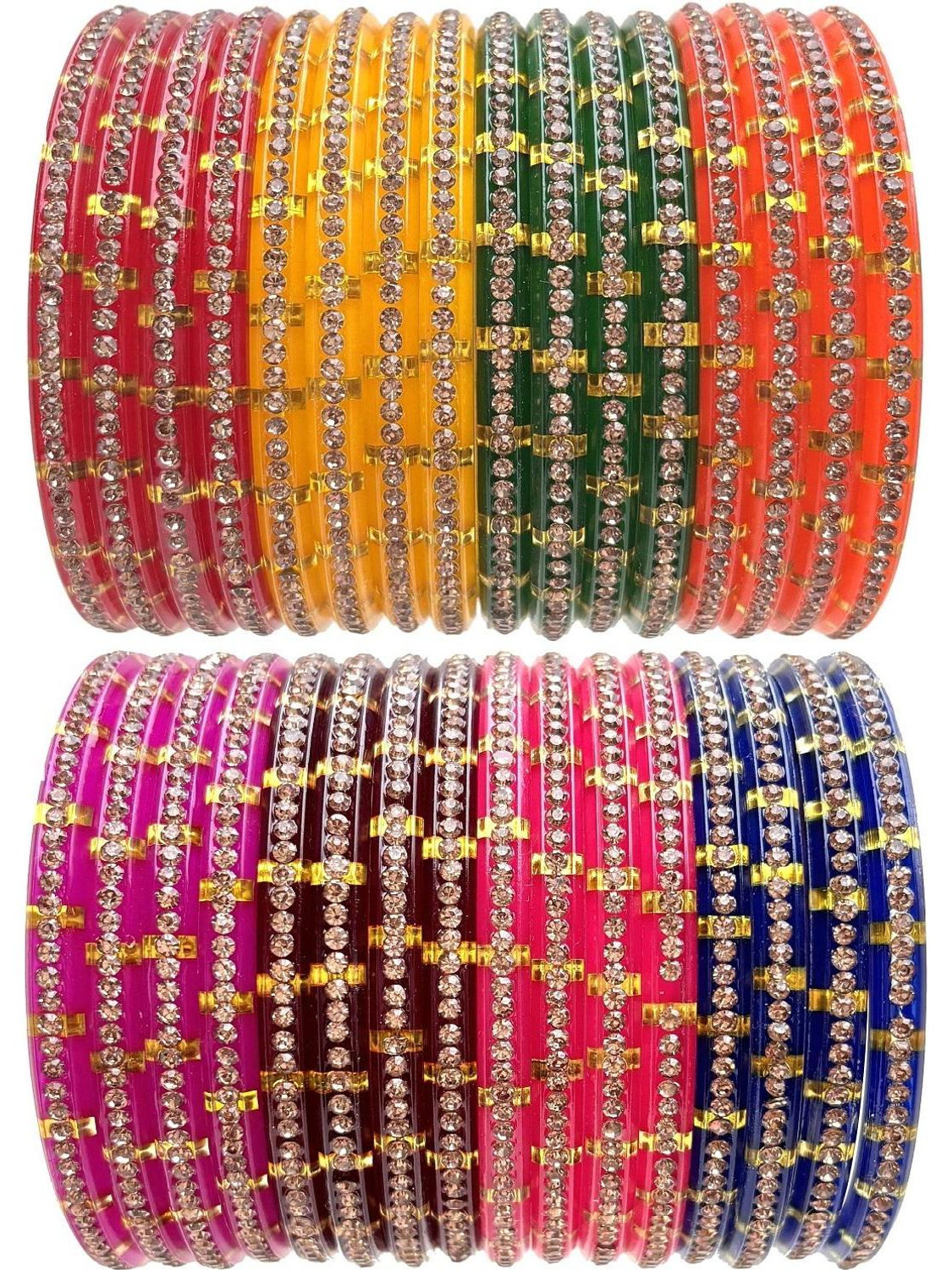 Image of hand kkrafts Plastic Bangle Set (Pack of 32)