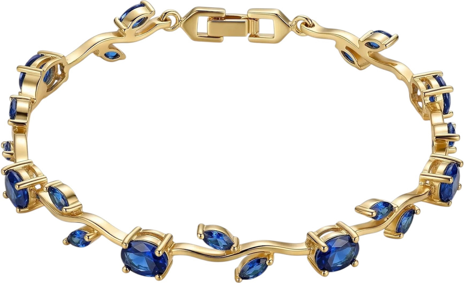 Image of Inites Crystal, Stainless Steel Diamond, Crystal, Zircon Gold-plated Bracelet
