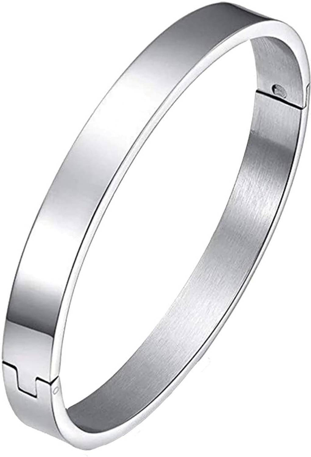 Nineteenth july Jewels Stainless Steel Silver Kada