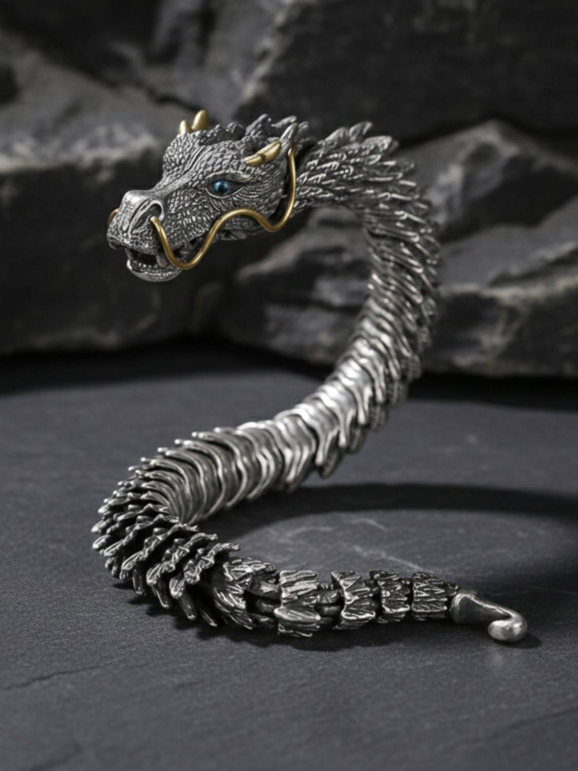 RAPPERSSHOP Silver Coated Bracelet - Image 1