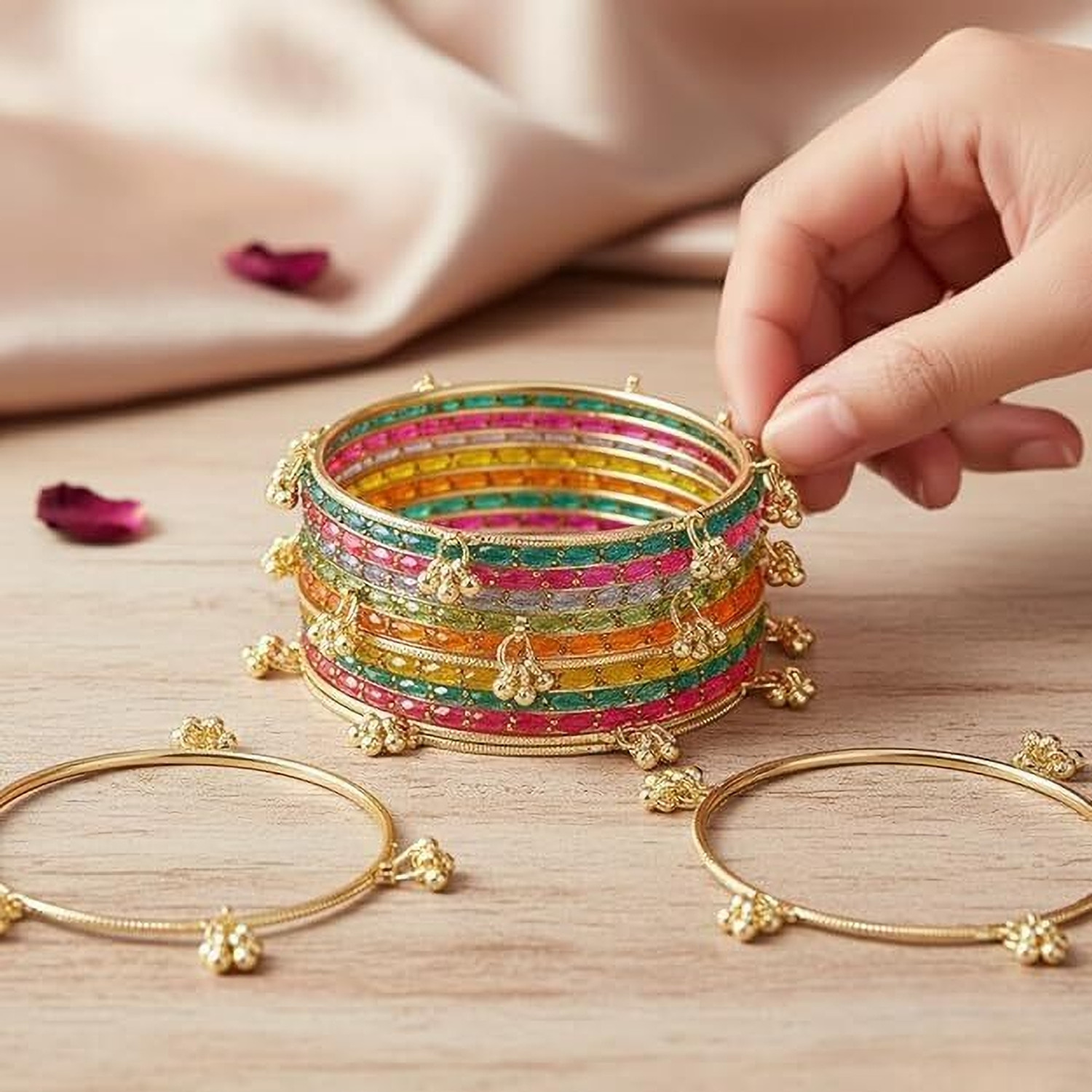 Image of Amar Beauty and Jewls Alloy Bangle Set