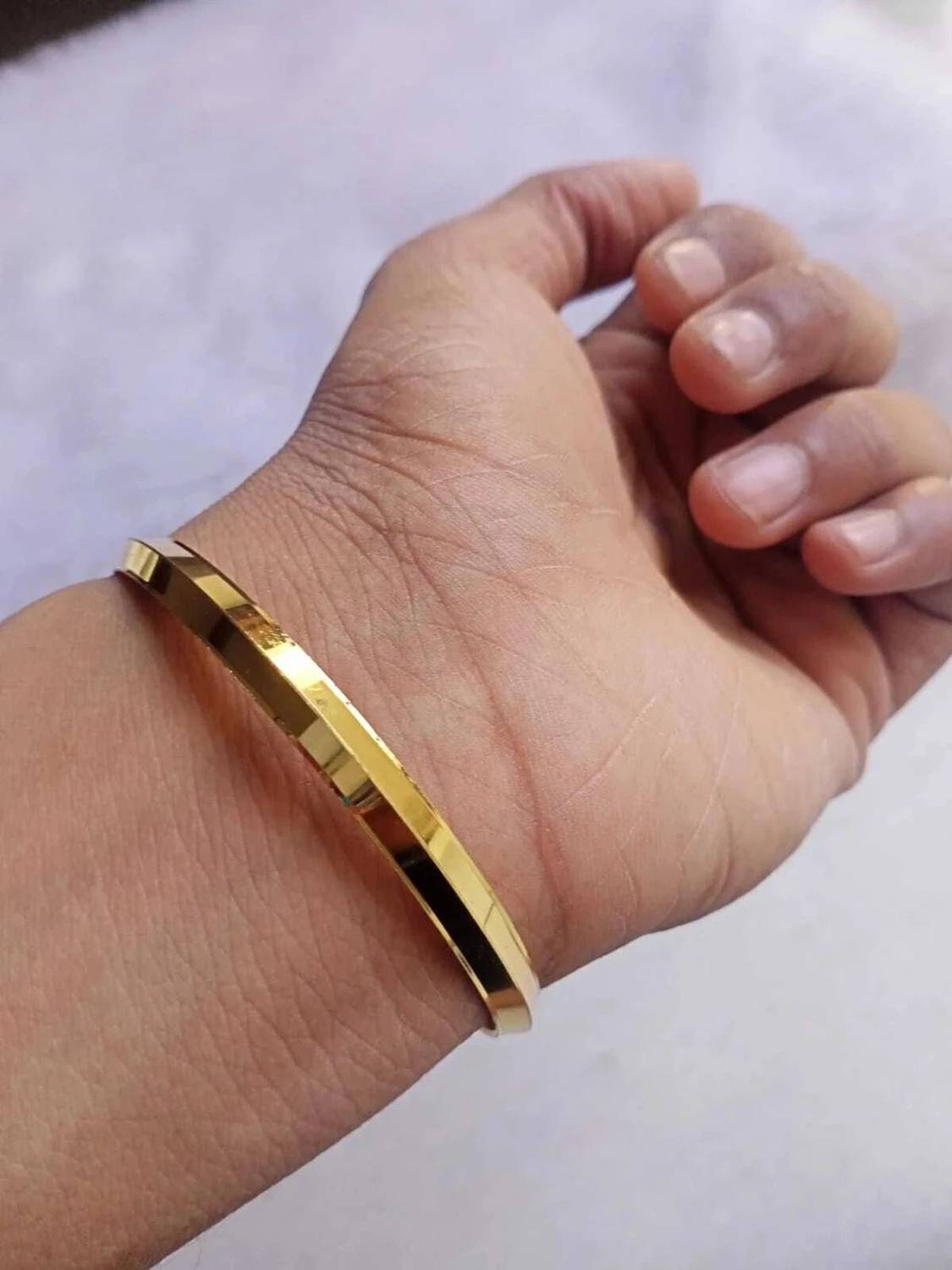 PINKRY Brass Gold-plated Kada - Image 4