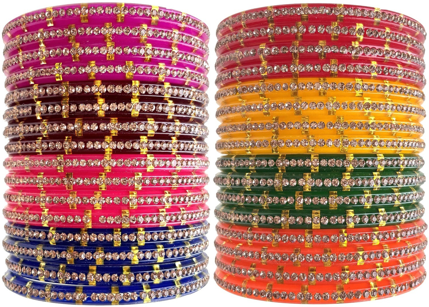 Image of hand kkrafts Plastic Bangle Set (Pack of 32)