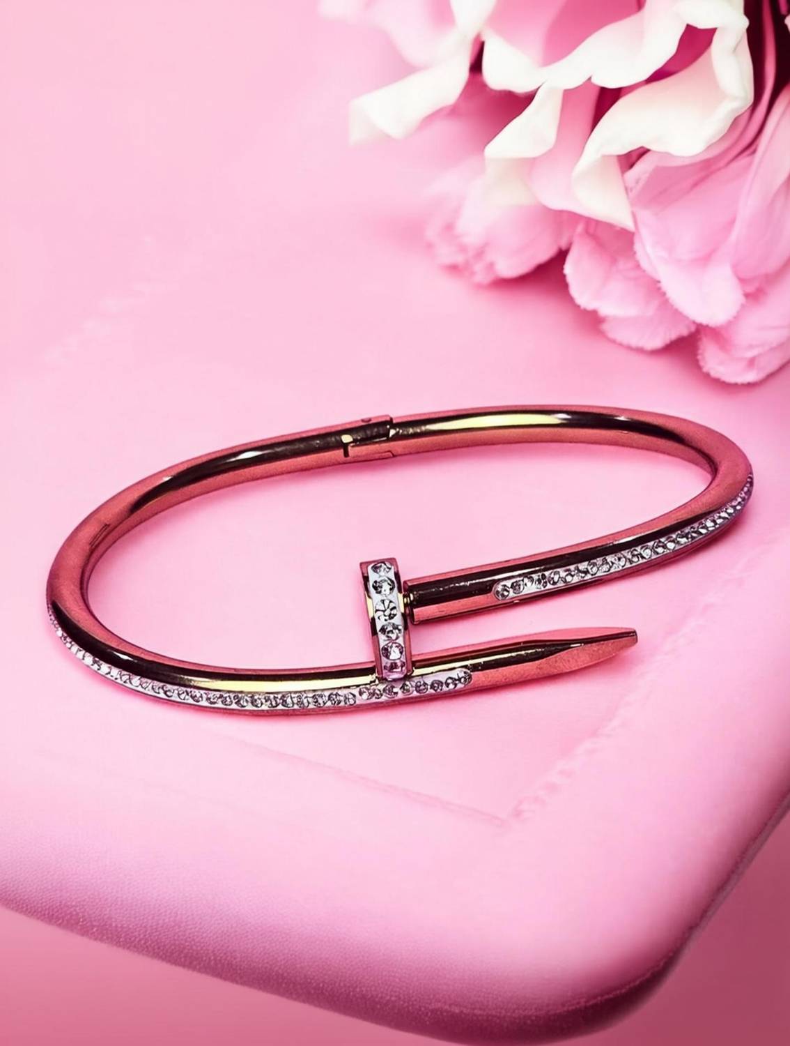 AjaraGems Stainless Steel Gold-plated Bracelet