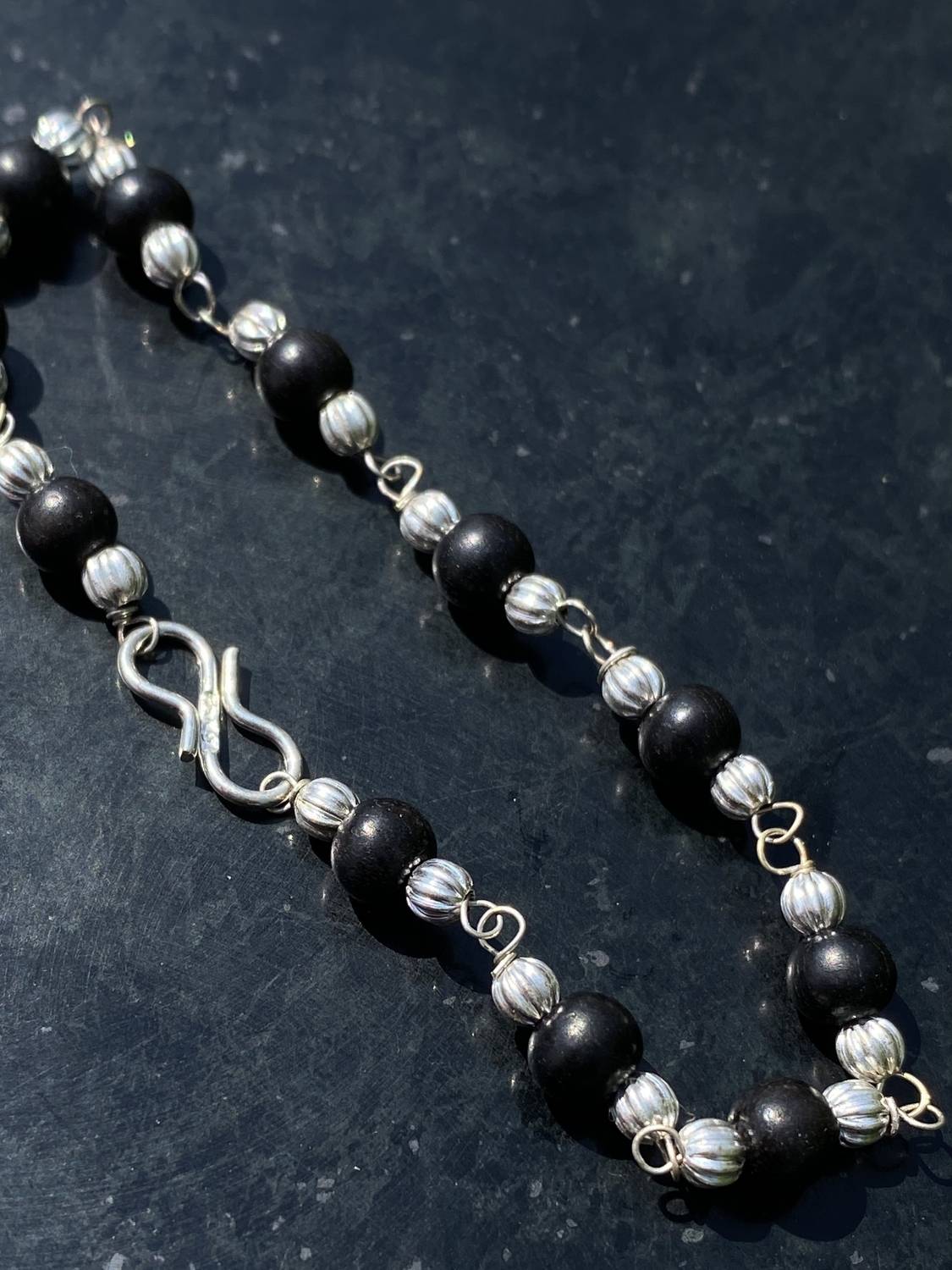 ANAWARIYAS Oxidised Silver Bracelet