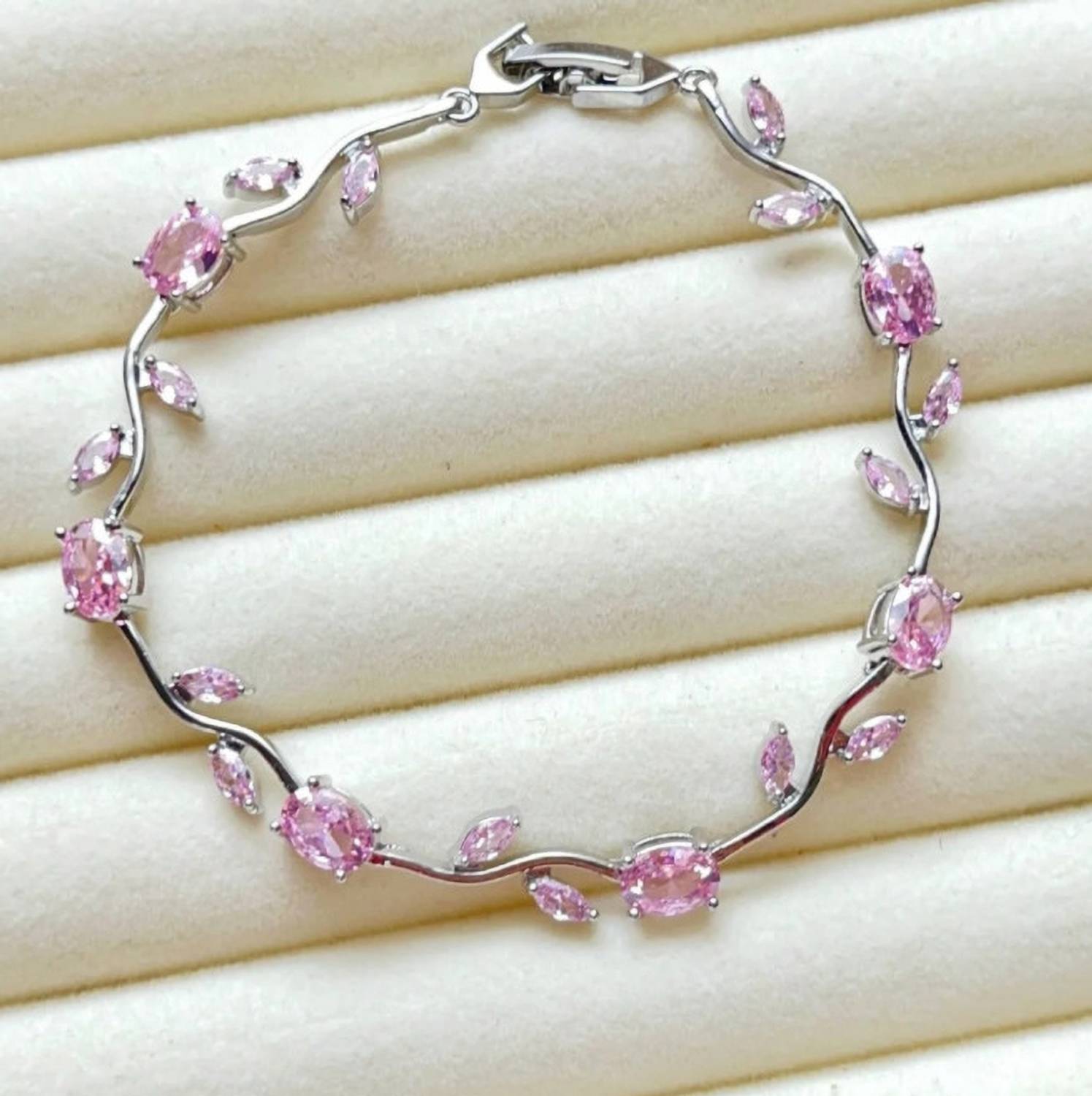 BnBJwells Stainless Steel Cubic Zirconia Bracelet - Image 4