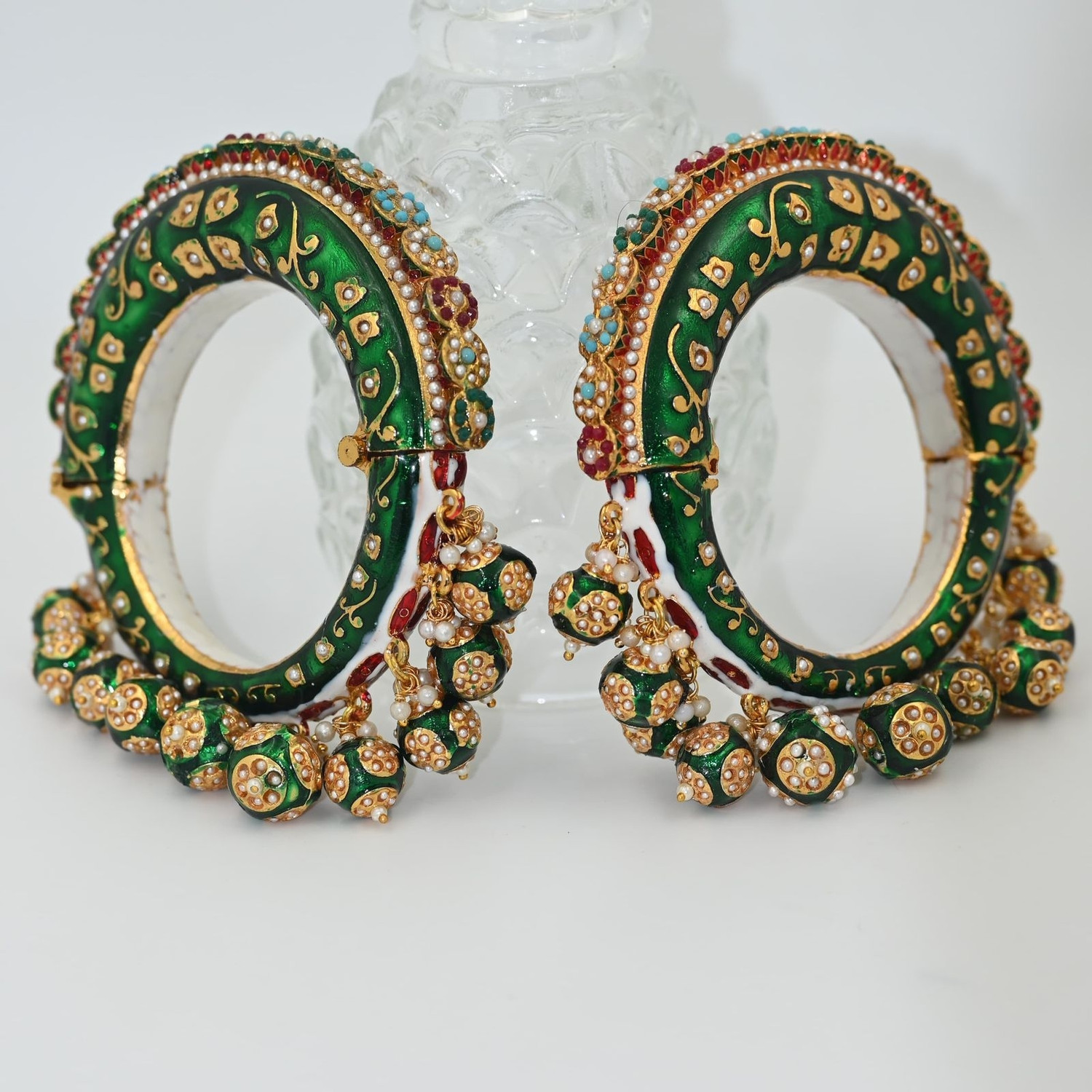 Image of Alamin Metal Beads Gold-plated Bangle