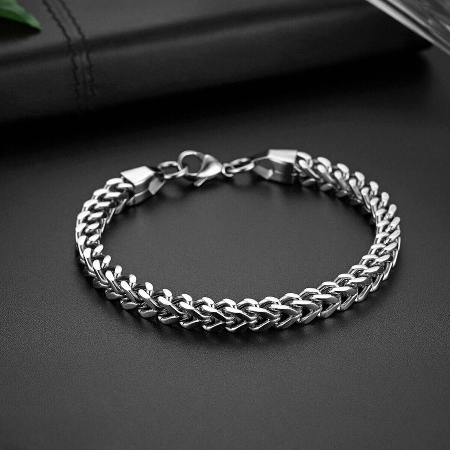 kazare Stainless Steel Rhodium Bracelet - Image 4