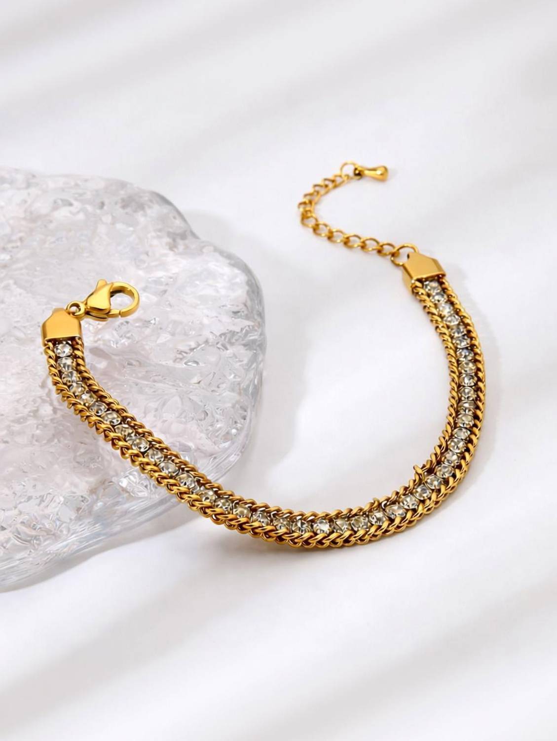 alinora jewels Stainless Steel Gold-plated Bracelet