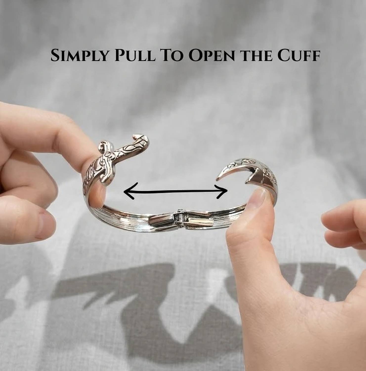 trenza Silver Coated Stainless Steel Bracelet - Image 2