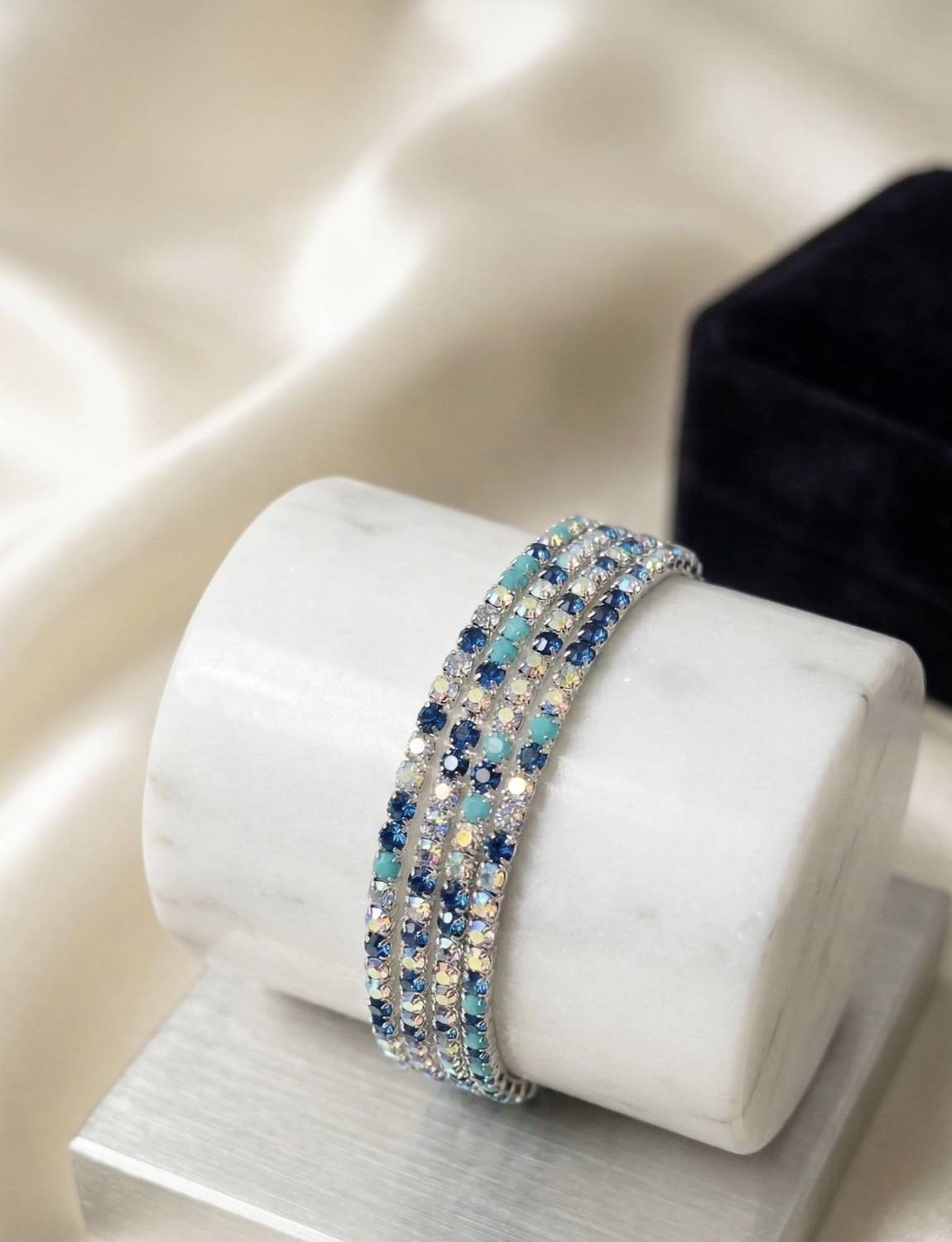 aurexira fashions Stainless Steel Cubic Zirconia Tennis Bracelet