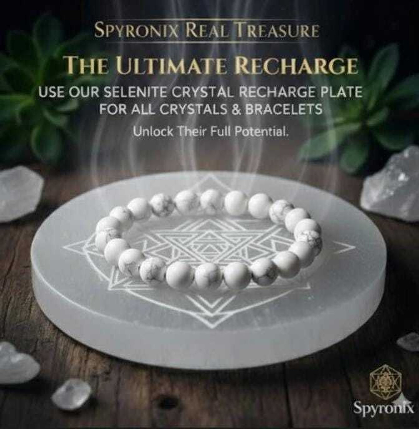 Image of SPYRONIX REAL TREASURE Howlite Bracelet