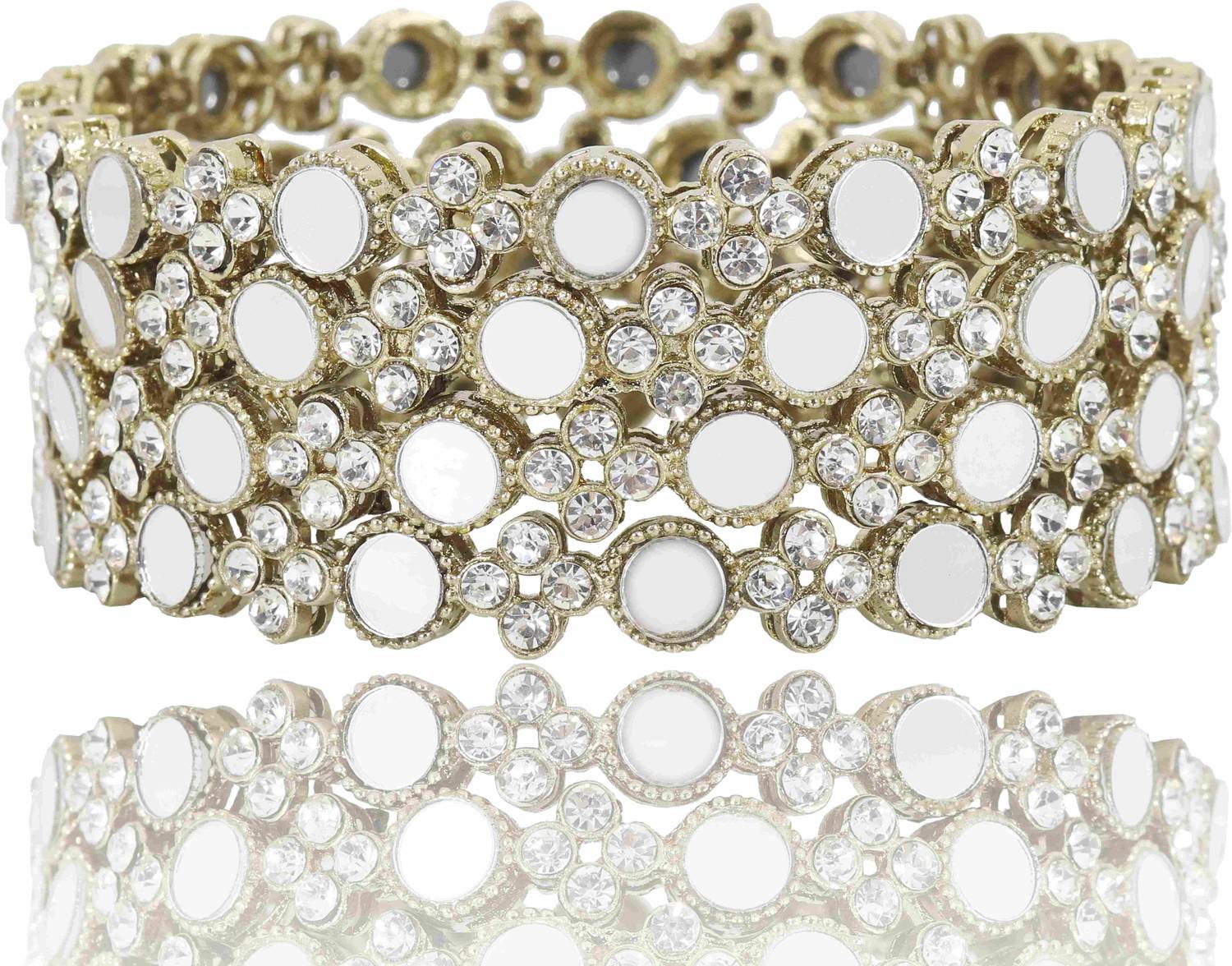 NMII Metal Zircon Bangle Set