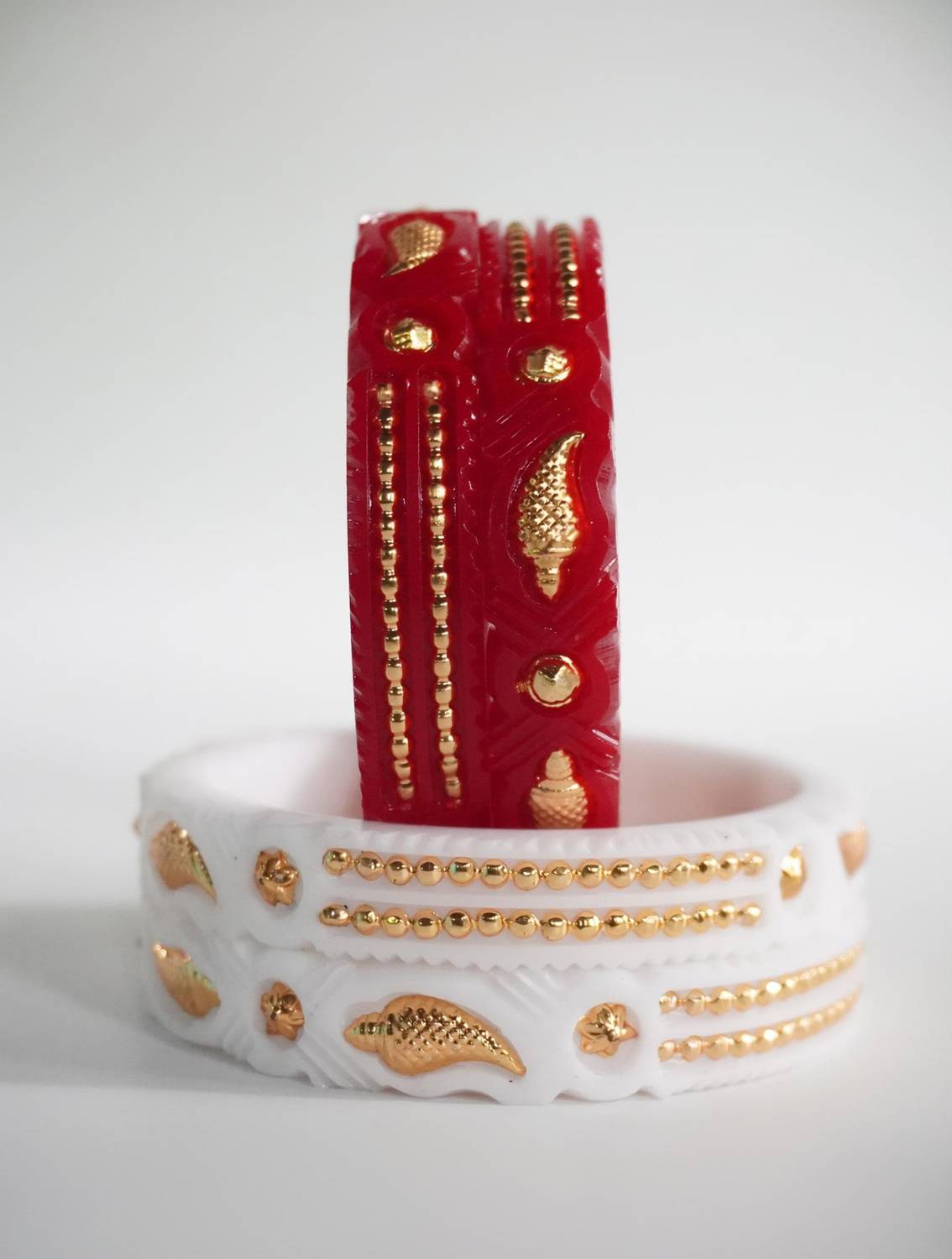 AALOKI Plastic Gold-plated Shakha Pola