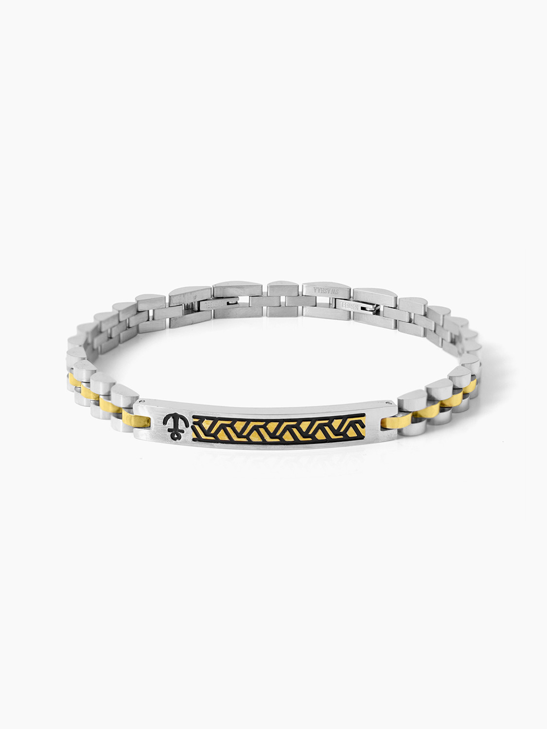 Image of SWASHAA Stainless Steel Silver Bracelet