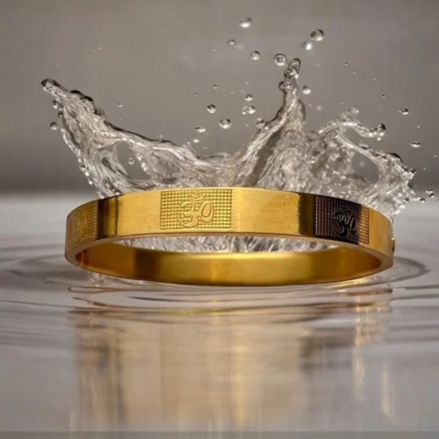 Image of ADF Stainless Steel Gold-plated Bracelet