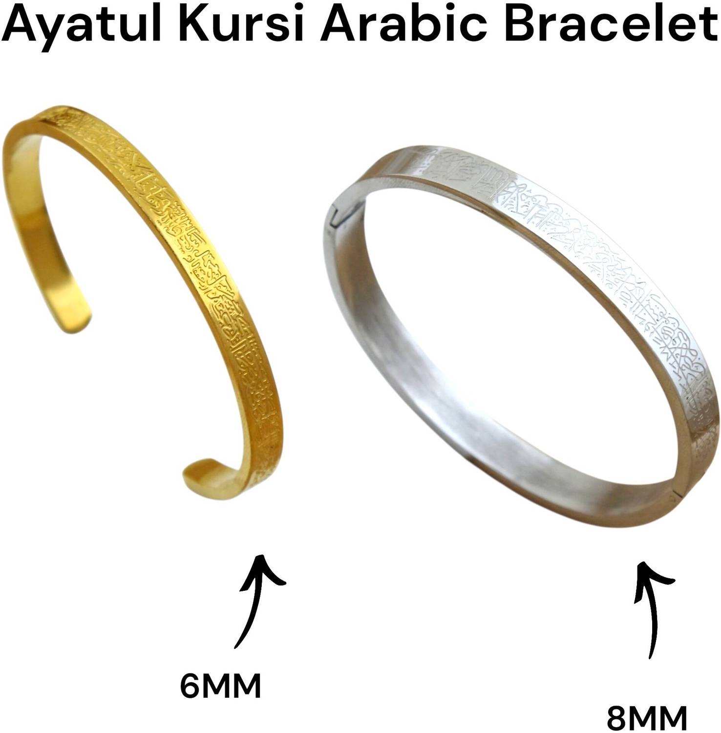 UNGALI Stainless Steel Gold-plated Cuff Pack of 2 - Image 1
