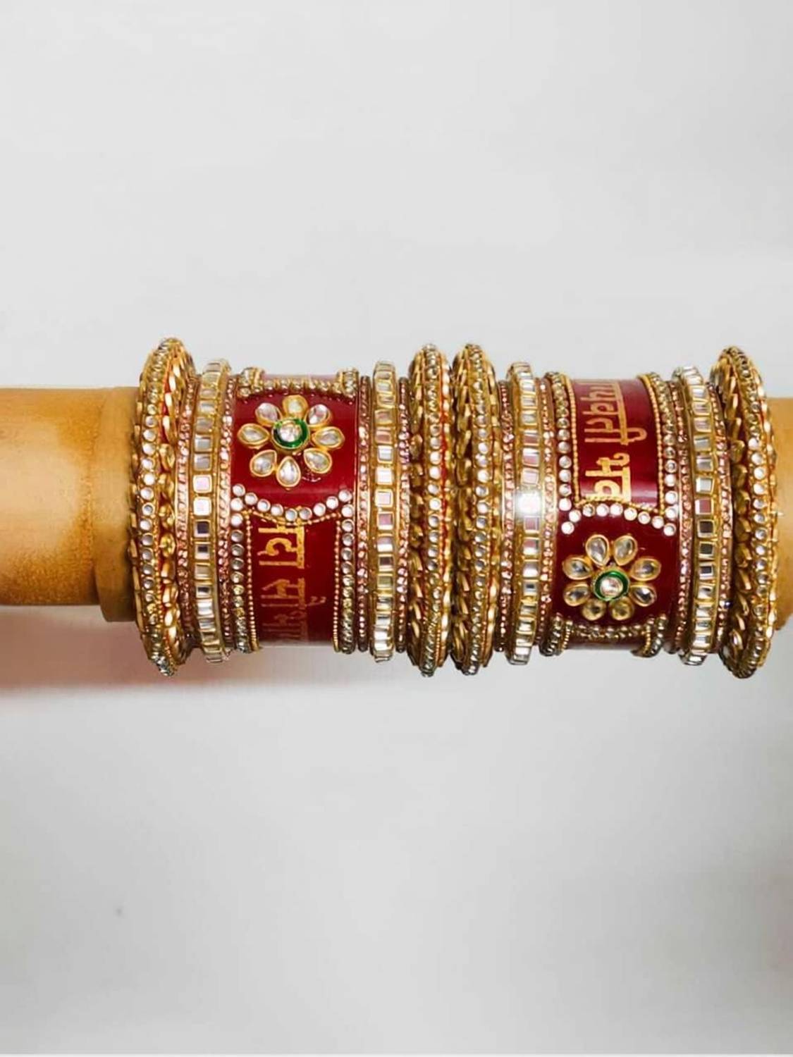 ACJ Plastic Beads Gold-plated Chudas