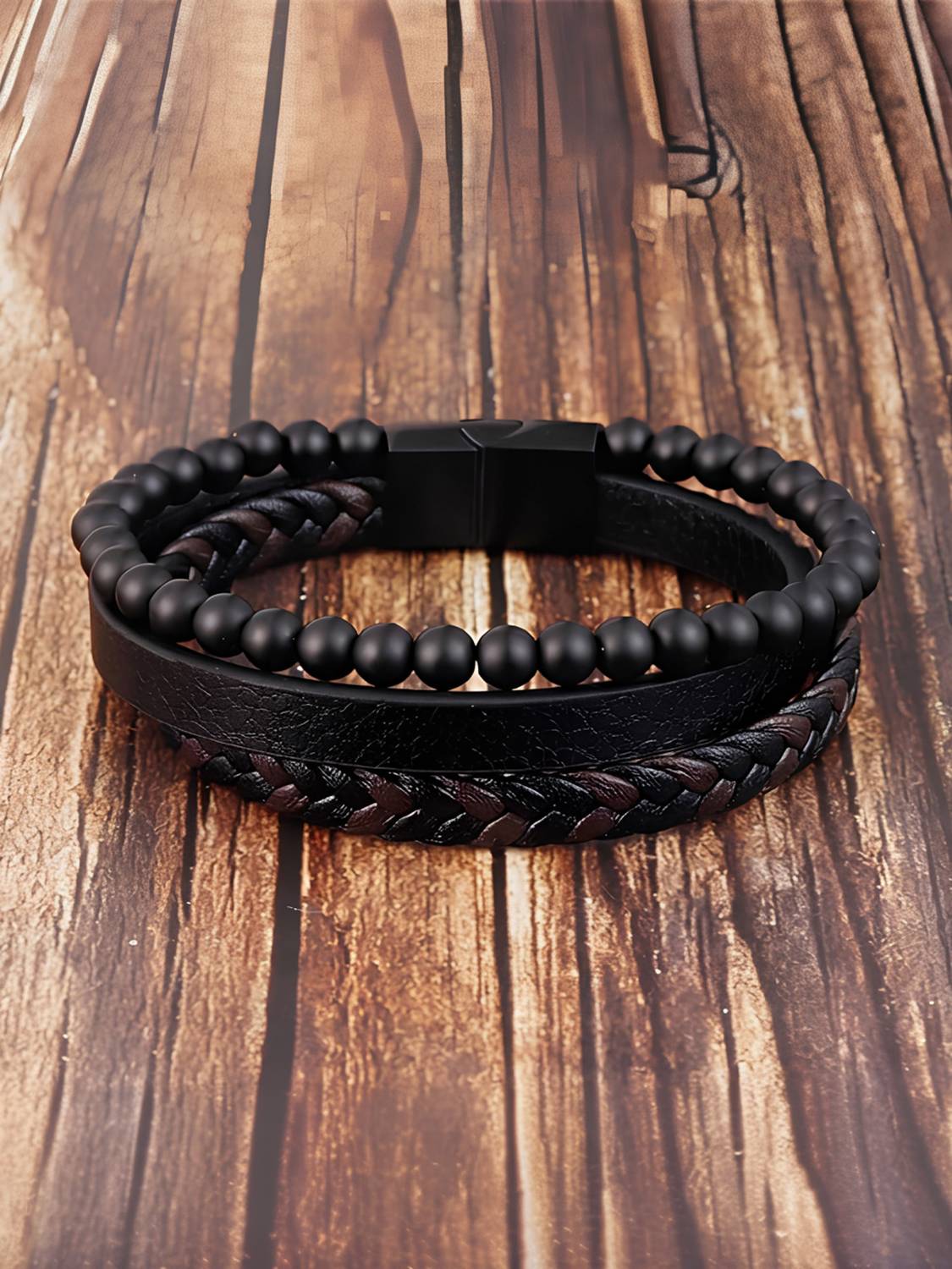 Karishma Kreations Leather Bracelet - Image 1