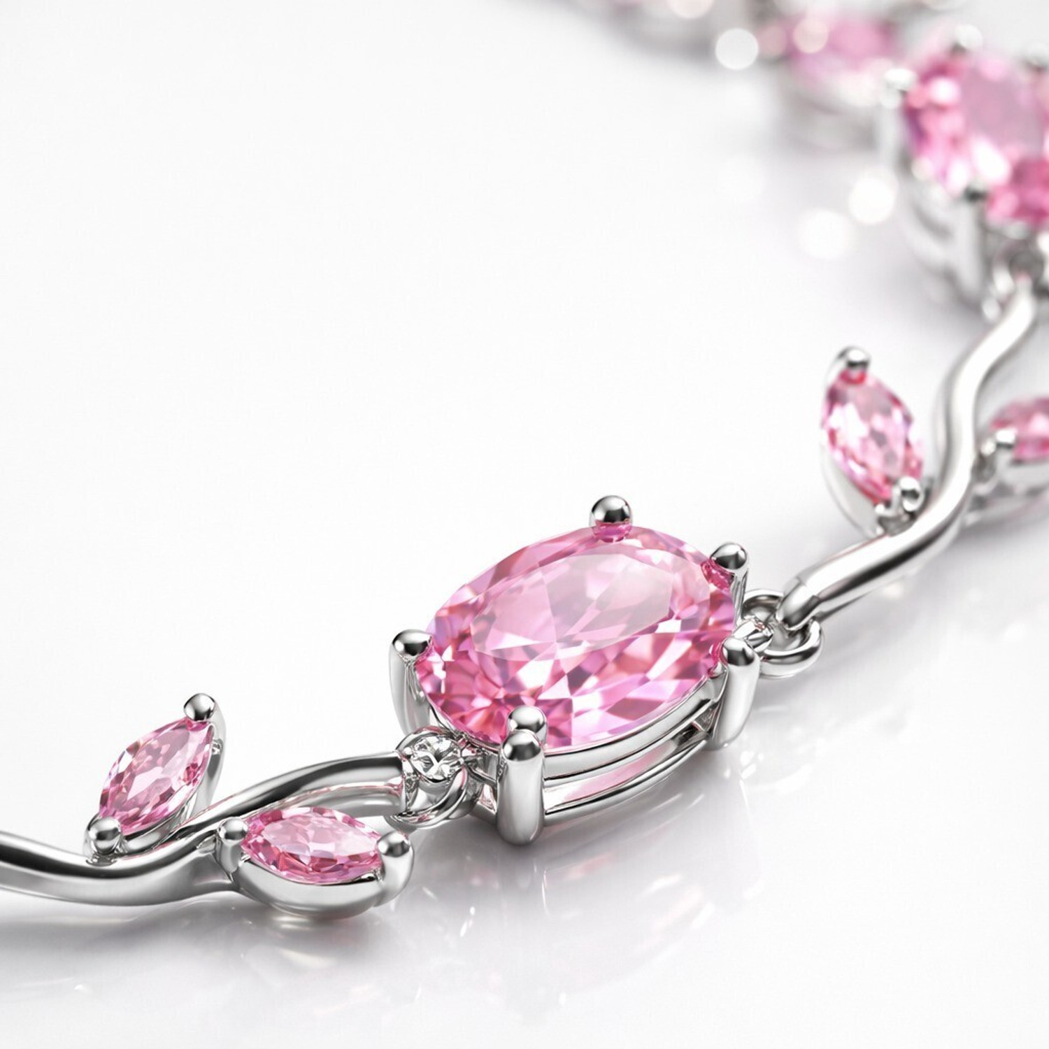 Image of Silvish Alloy Cubic Zirconia Bracelet