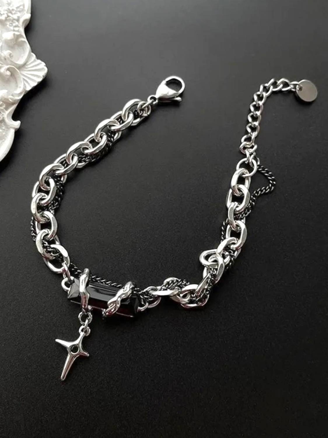 RAPPERSSHOP Stainless Steel Silver Bracelet - Image 3