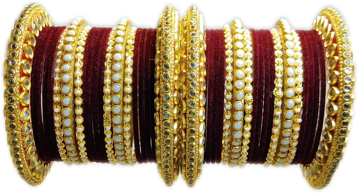 Ammoli Metal Bangle Set