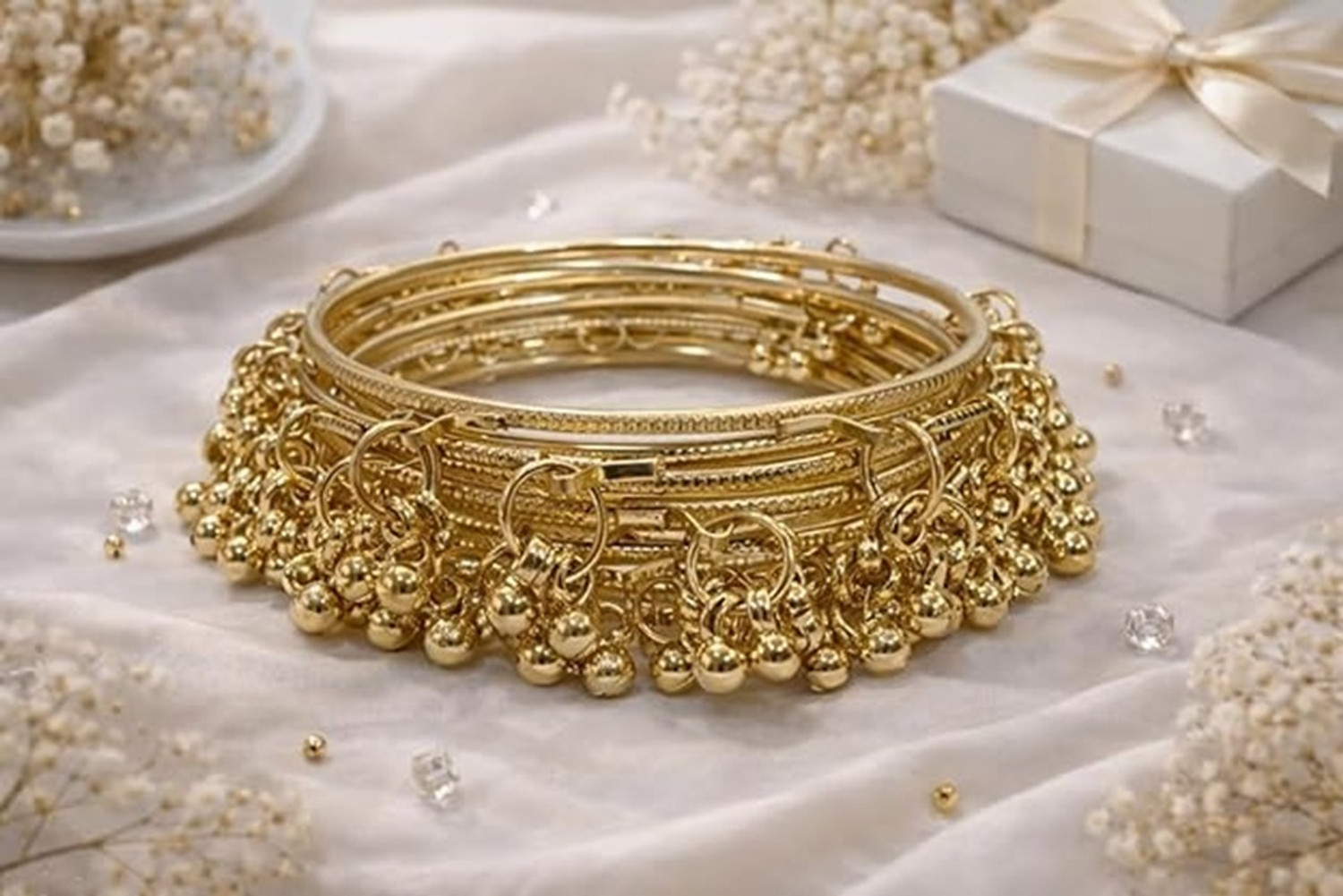 Image of TrueBeauty Metal Beads Bangle