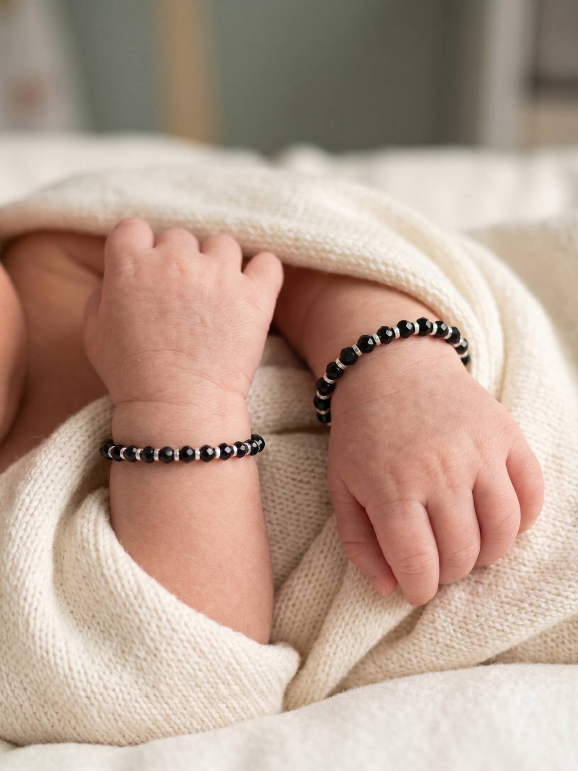 925 SILLER Sterling Silver Beads Rhodium Bracelet