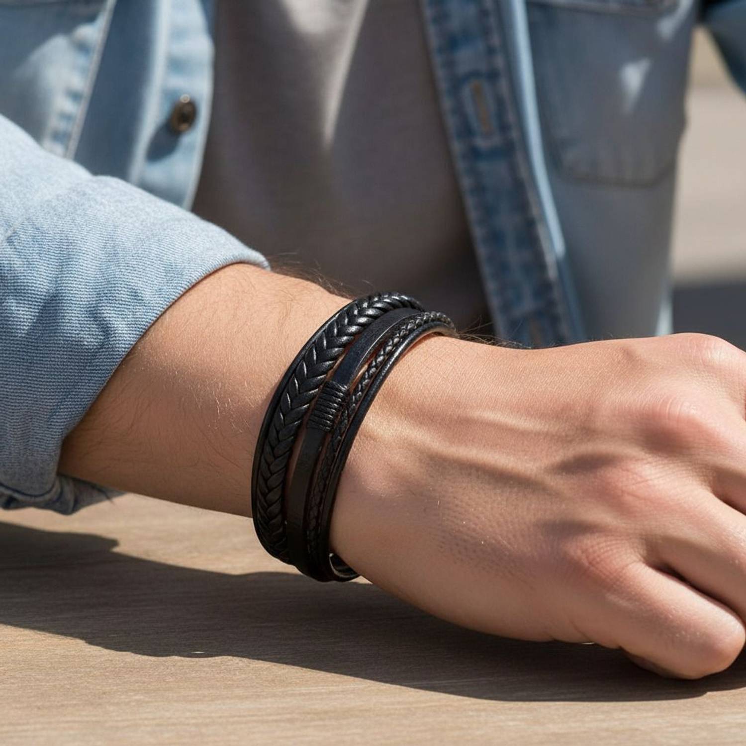 TASHKURST Leather Bracelet Price in India - Buy TASHKURST Leather