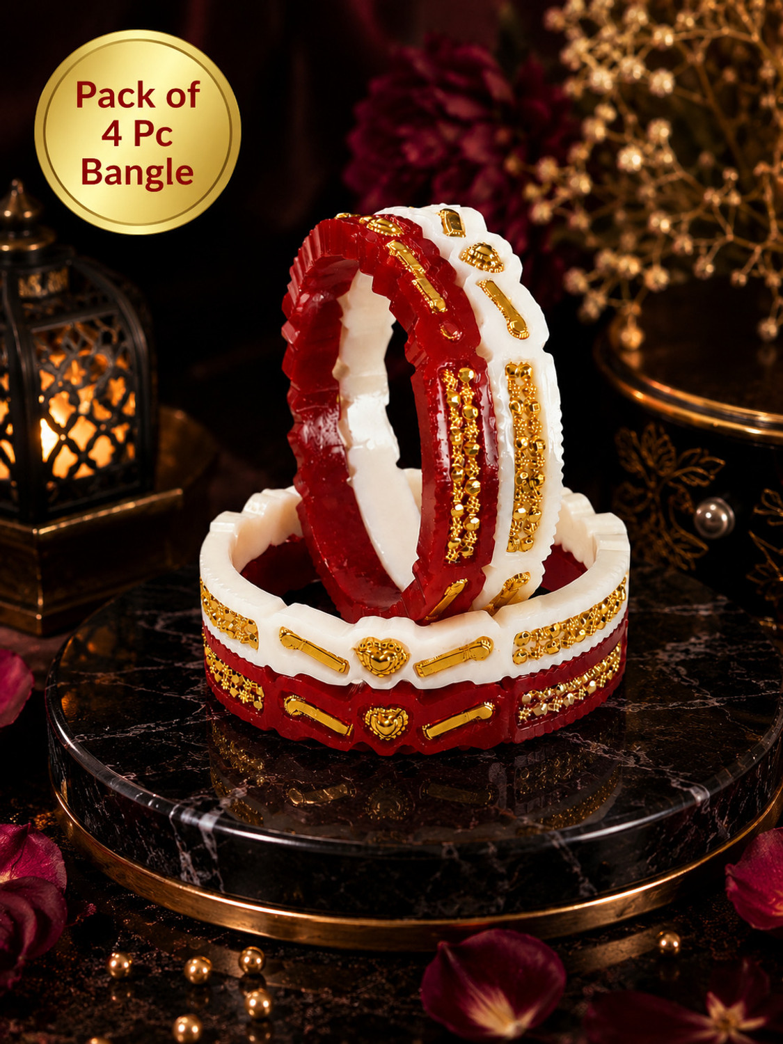 Image of Golden Diva Plastic Gold-plated Shakha Pola