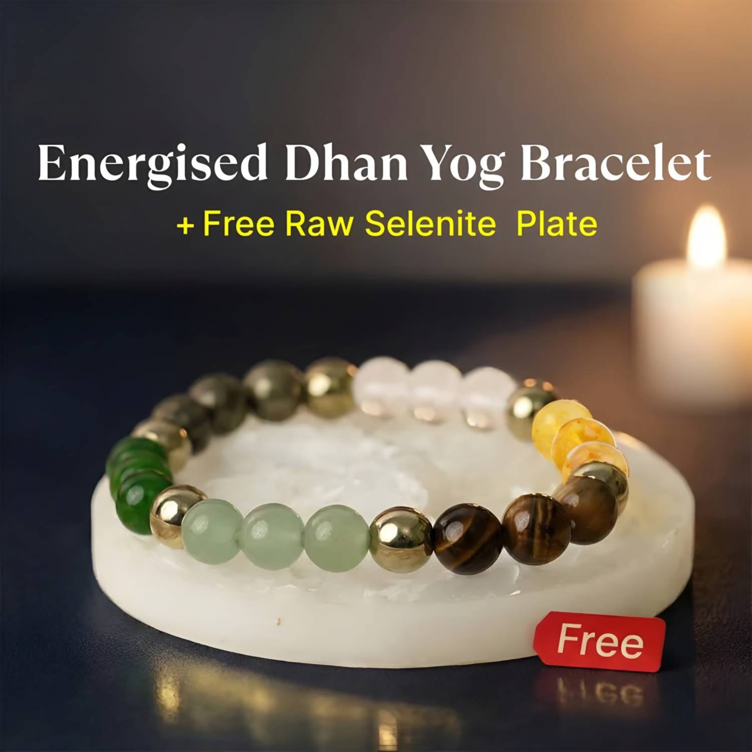 Aangan Aura Crystal Jade, Quartz Bracelet