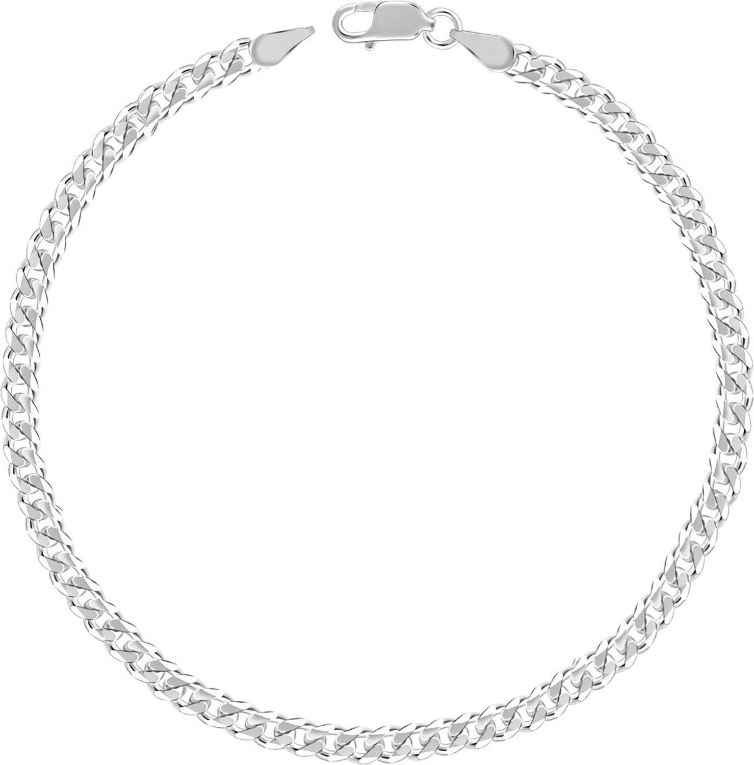 Image of GIVA Sterling Silver Zircon Rhodium Bracelet