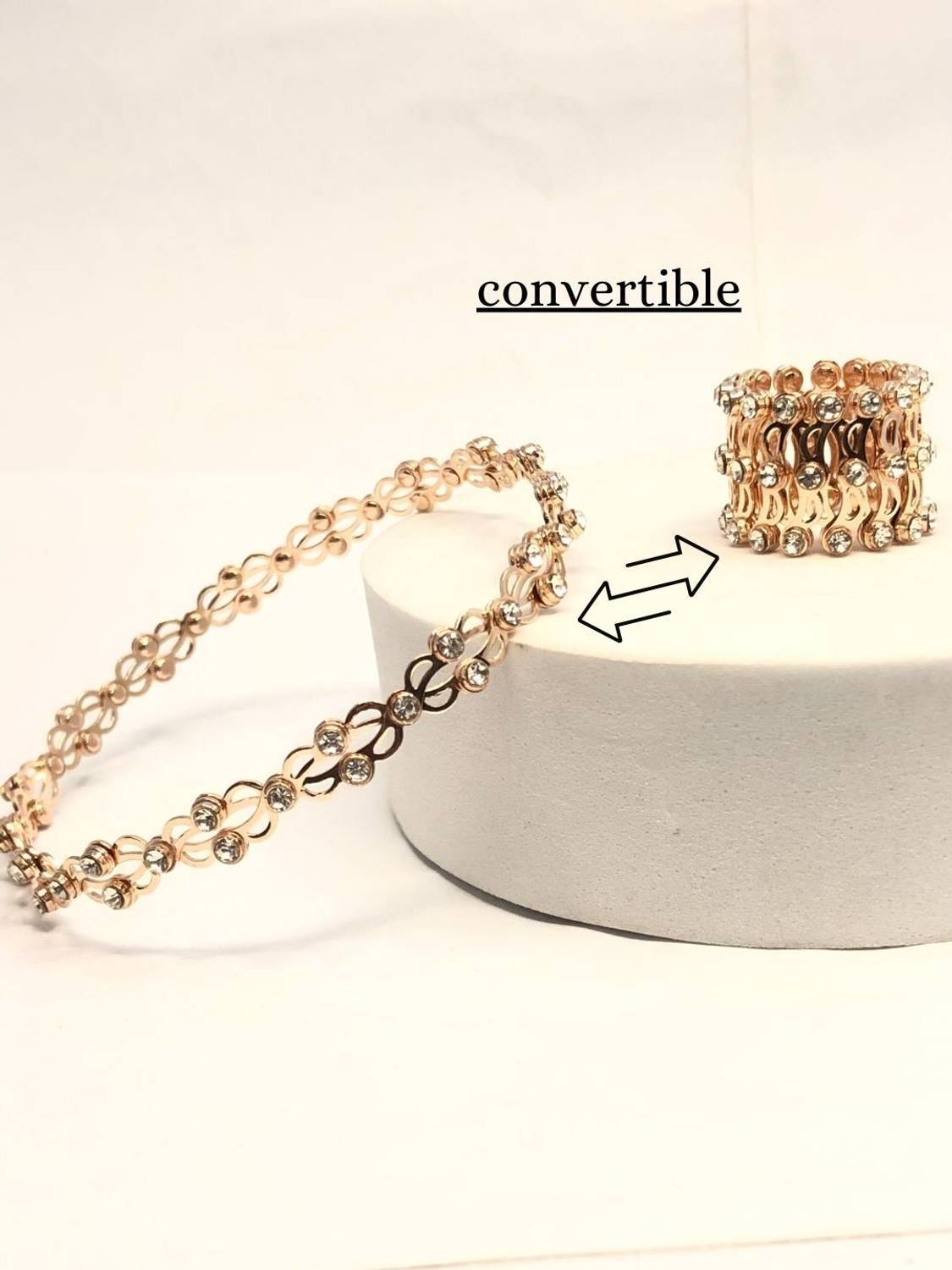 JewelryMiguel Gold-plated Ring Bracelet - Image 2