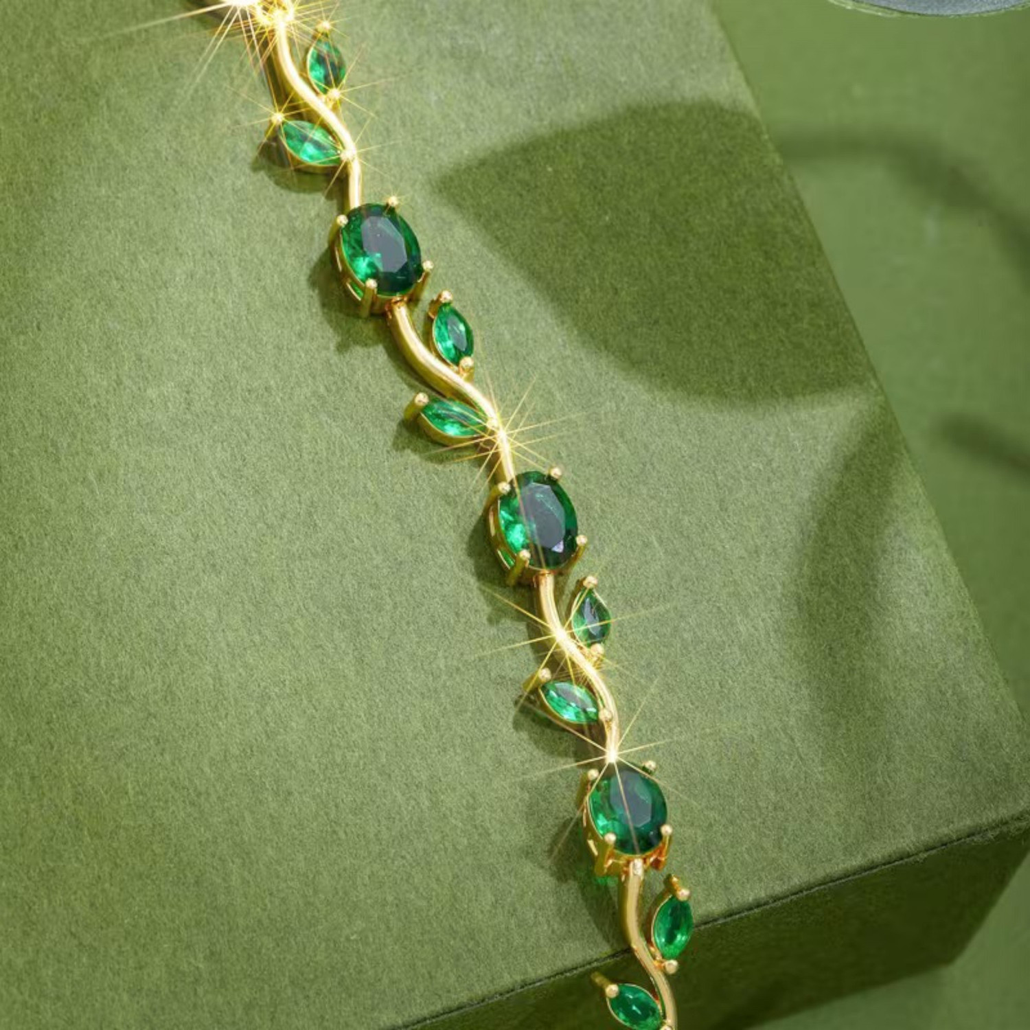 Image of ADF Stainless Steel Zircon Gold-plated Bracelet