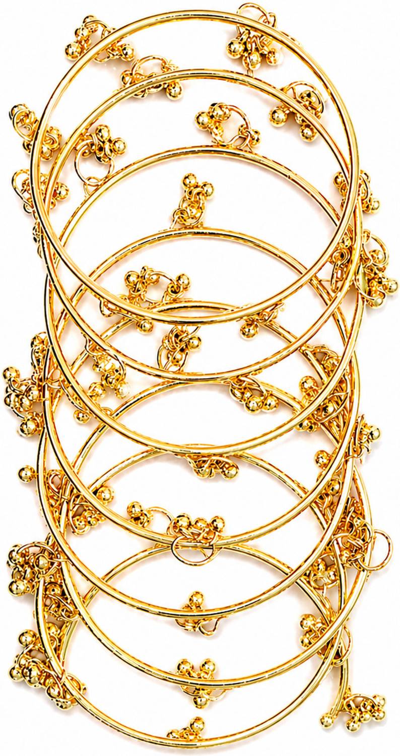 Braha Alloy Gold-plated Bangle Set - Image 2
