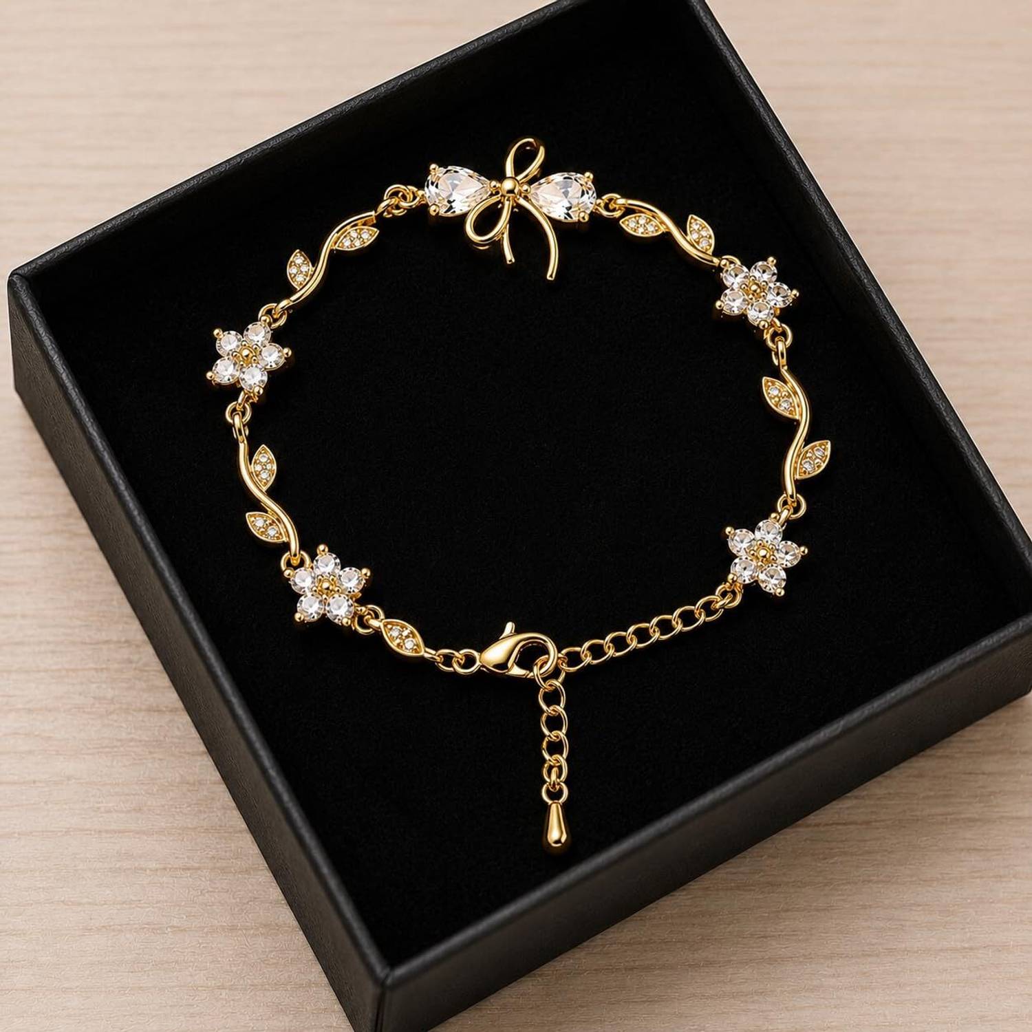 MySty Brass Cubic Zirconia Bracelet - Image 1