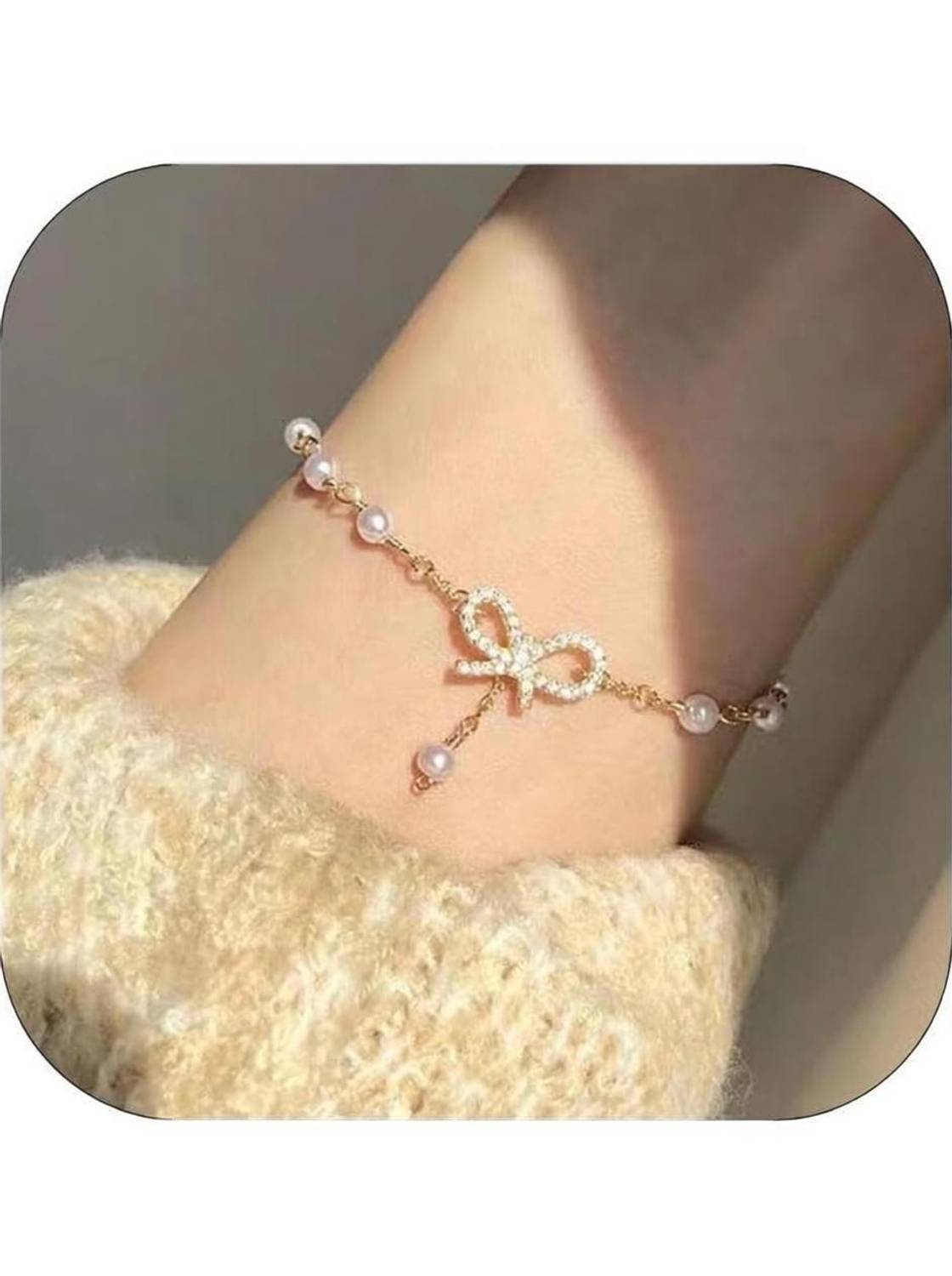 Alloy Cubic Zirconia Gold-plated Bracelet