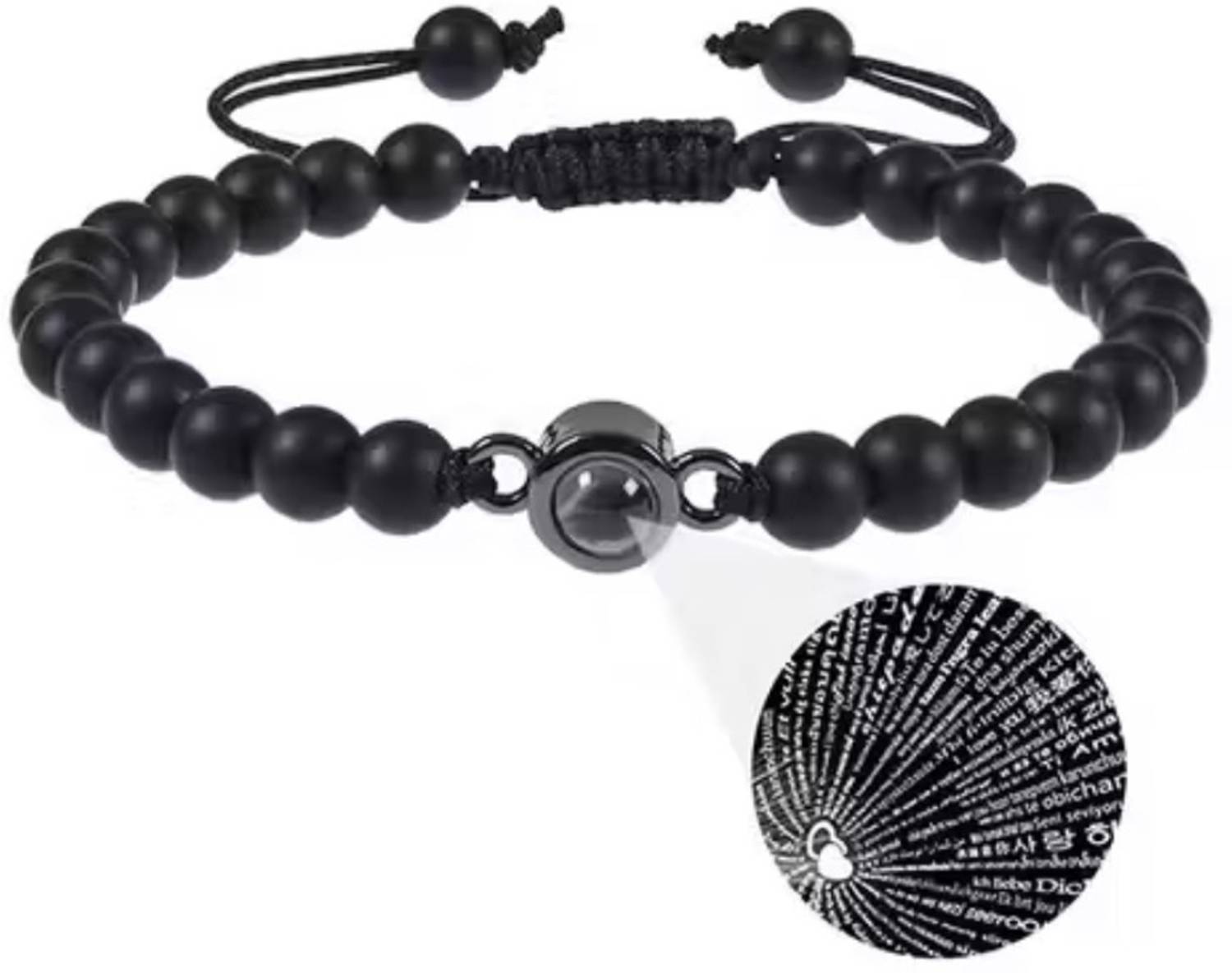 ASTROTALKS Black Picasso Jasper Bracelet