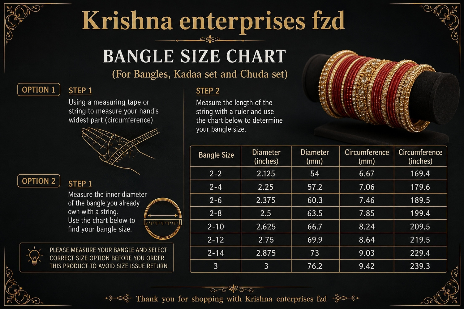 Image of Kashmiri ghughru Glass Bangle Set