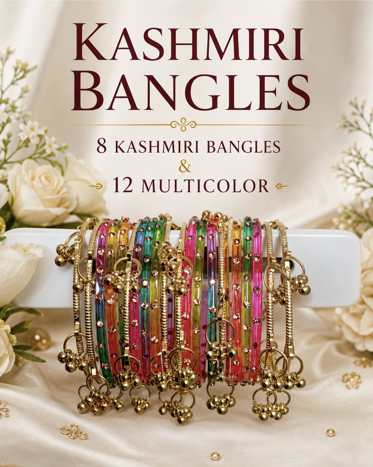 Image of zhcp Glass Zircon Bangle Set