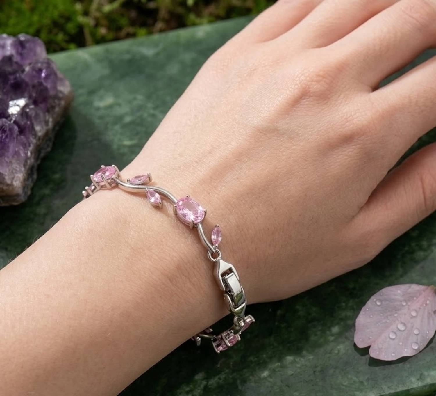 trenza Stone Crystal Bracelet - Image 4