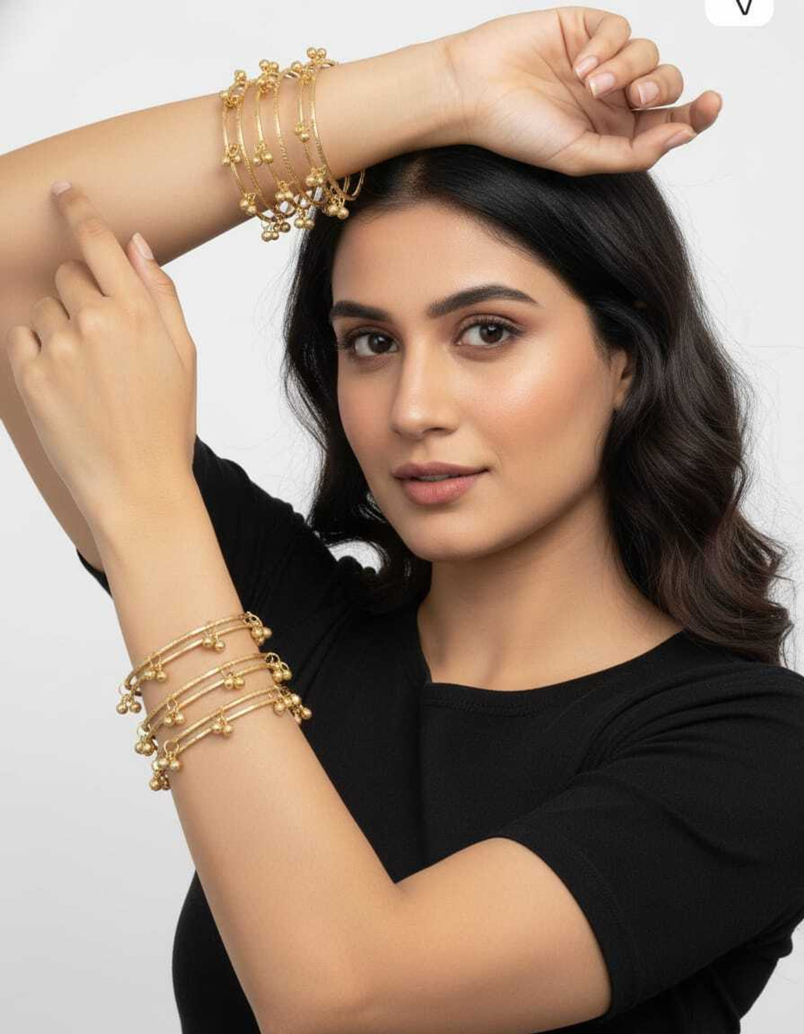 Image of Falconjewels Alloy Gold-plated Bangle