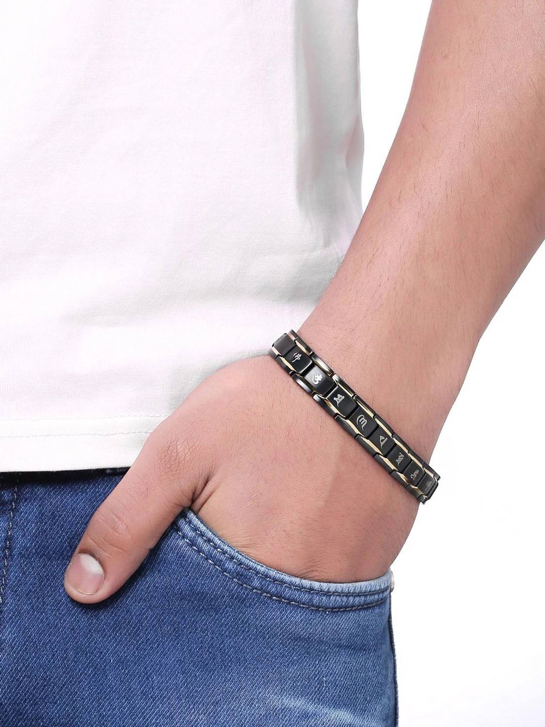 YELLOW CHIMES Stainless Steel Bracelet Yellow - Image 3