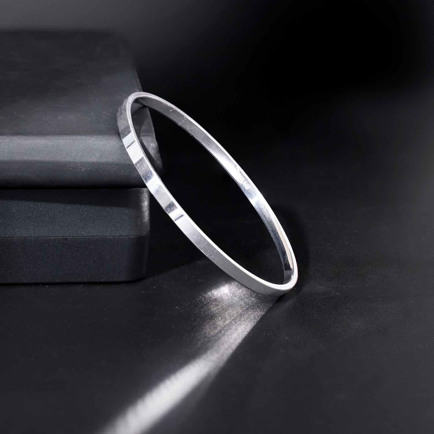 Image of GIVA Sterling Silver Rhodium Bracelet